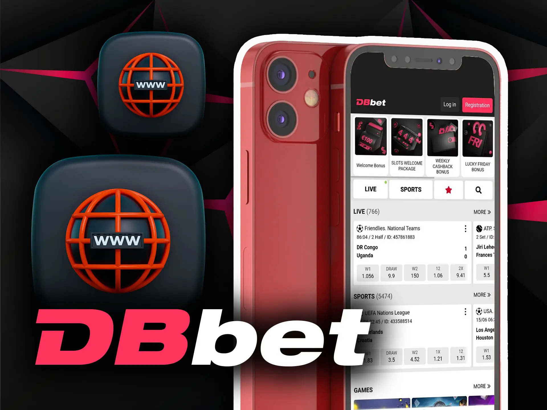 You can bet via the mobile version of DBbet if you don't want to download any software.