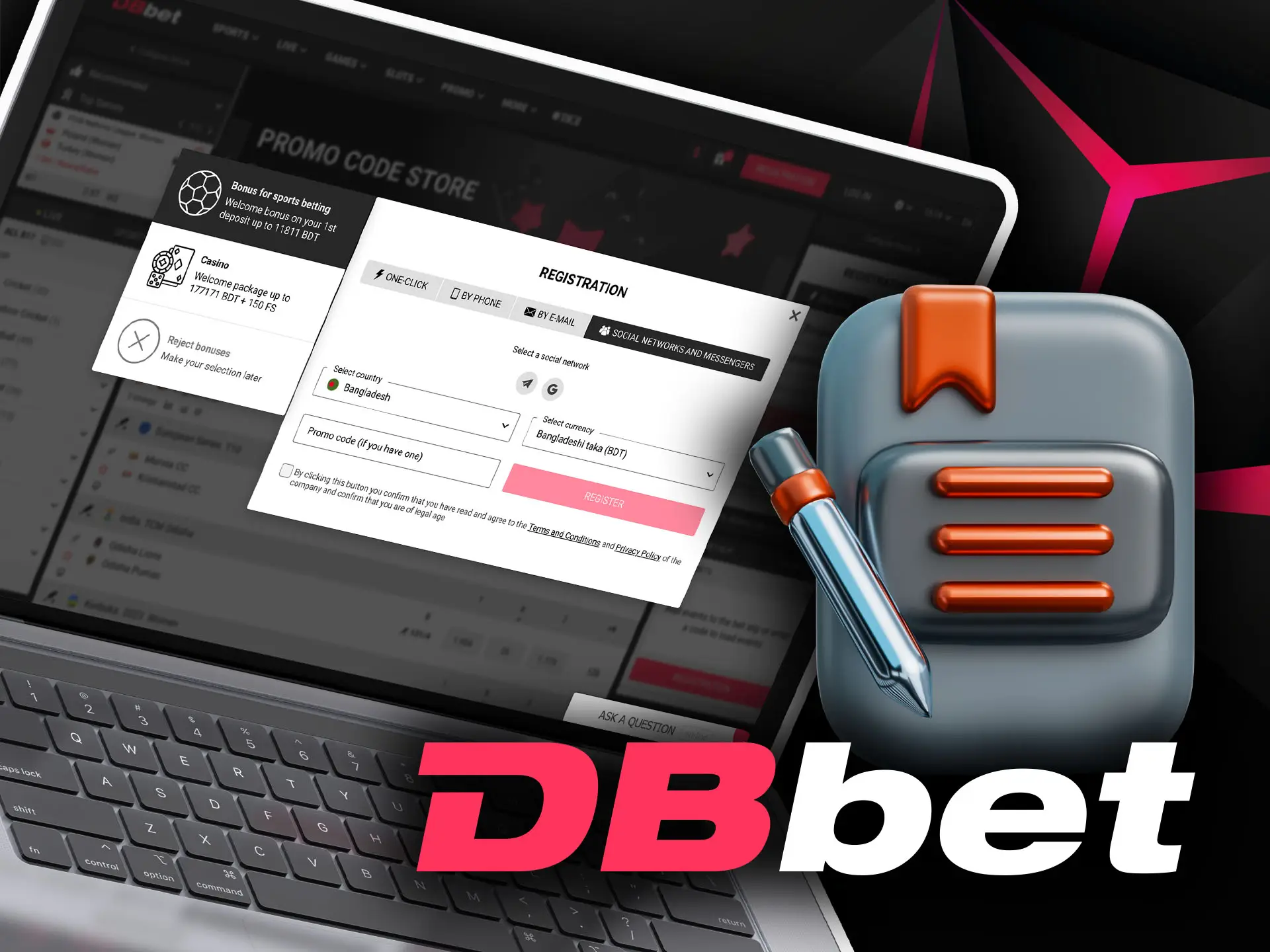 Follow all the requirements to sign up for DBbet with no problems.