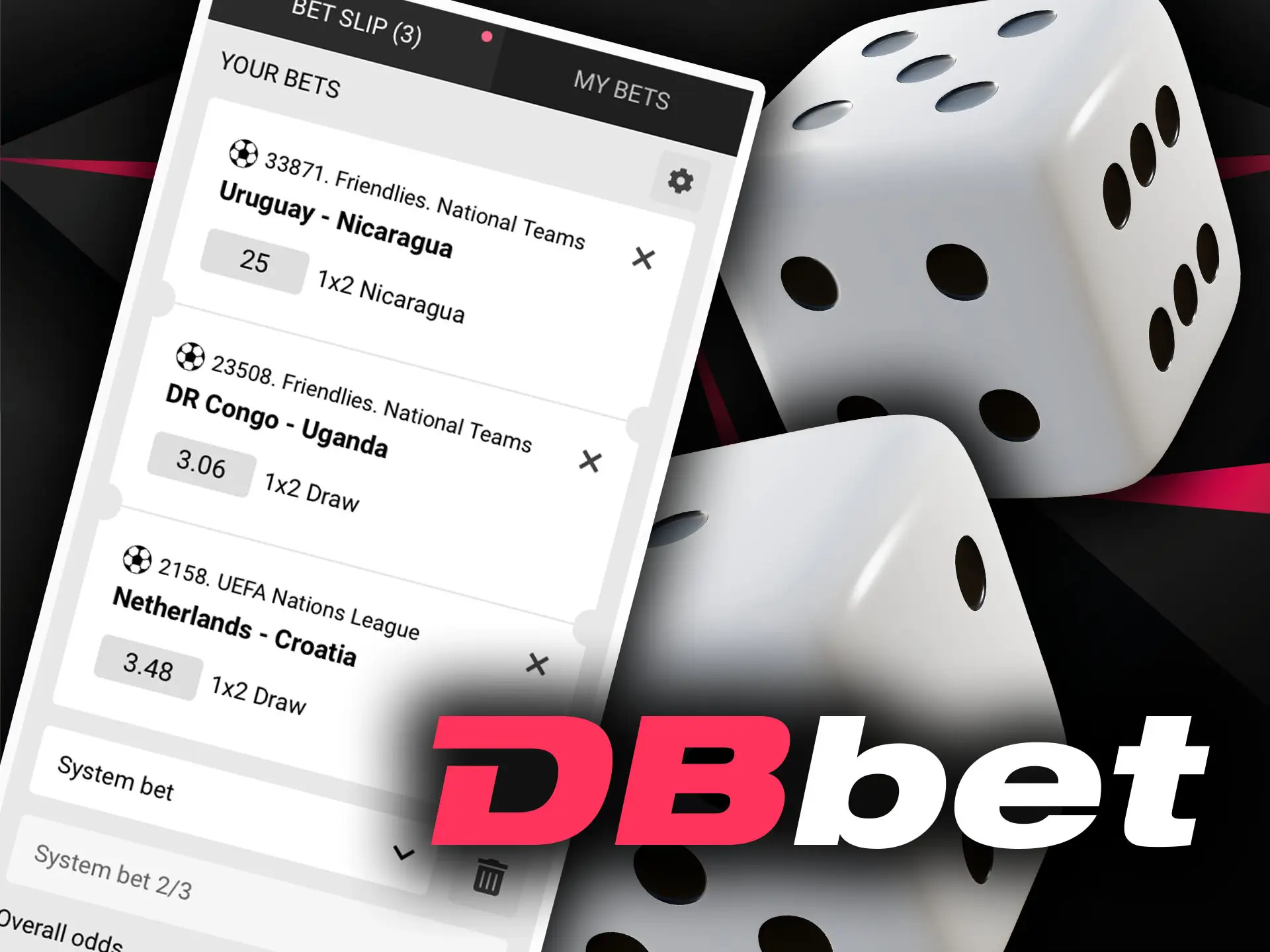 System bets are great for more experienced players on DBbet.