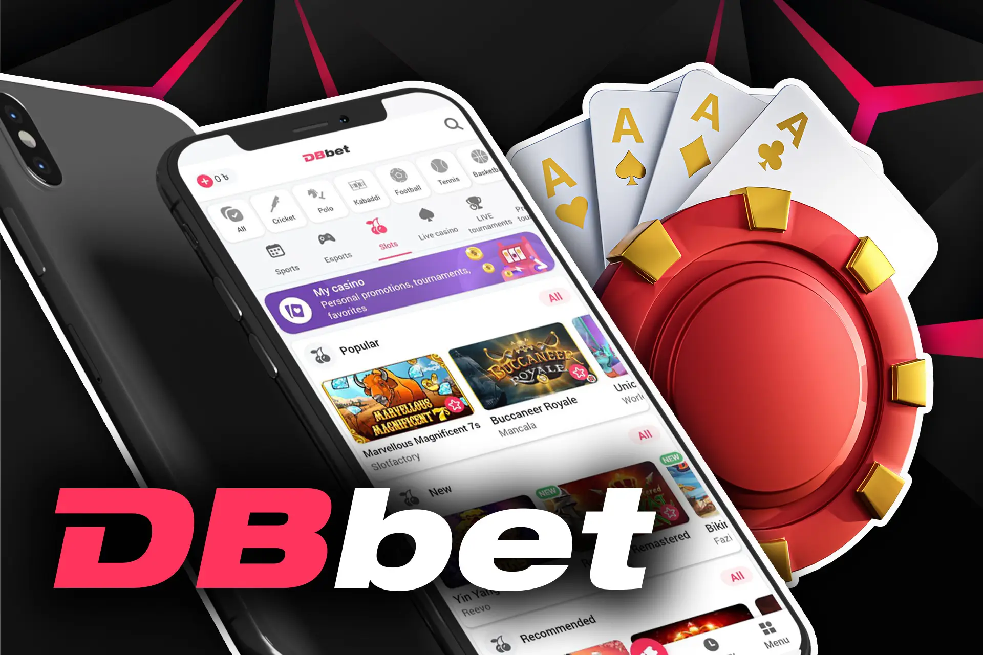 Play casino with DBbet app.