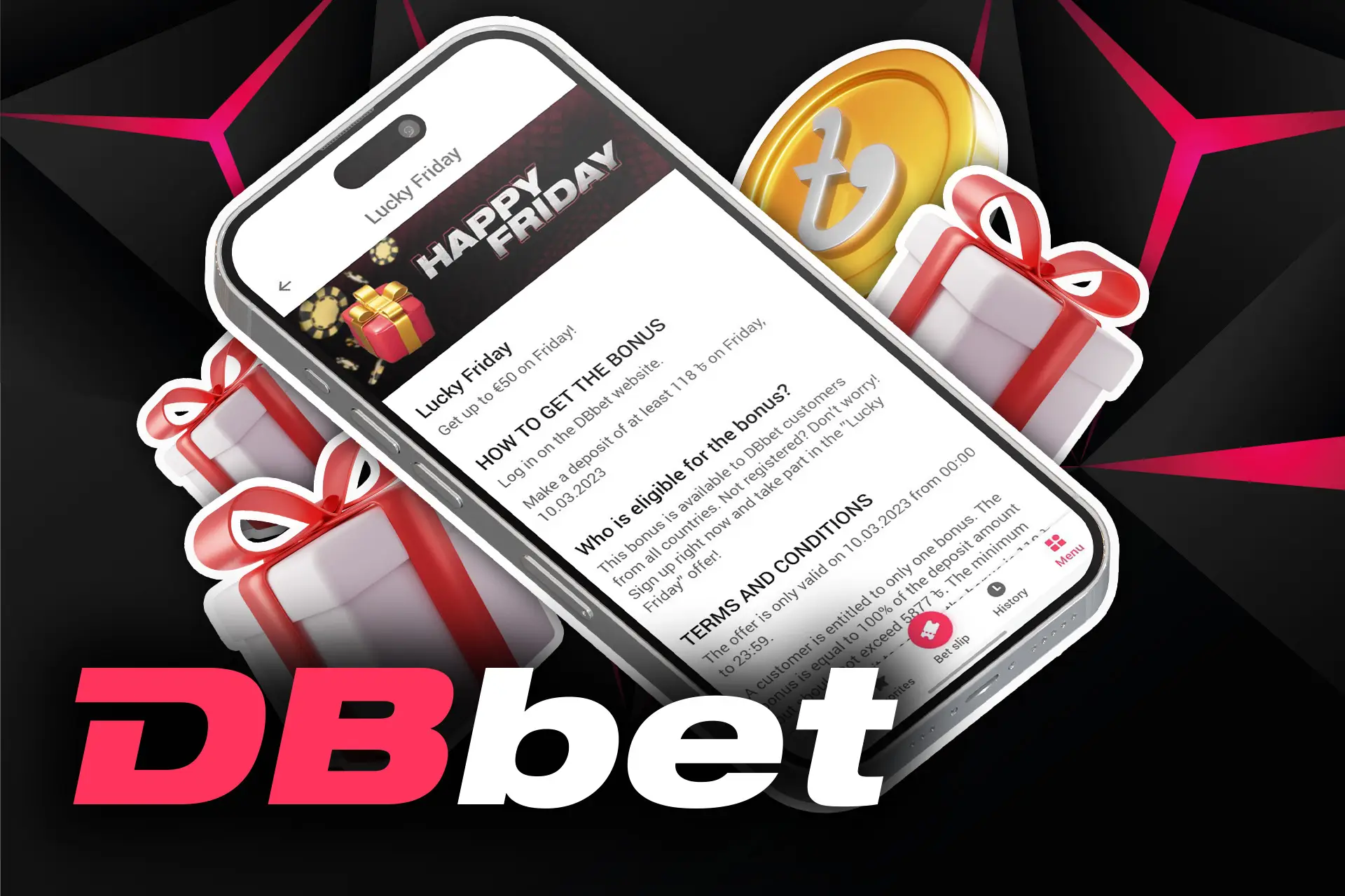 Get a special Friday bonus in the DBbet app.