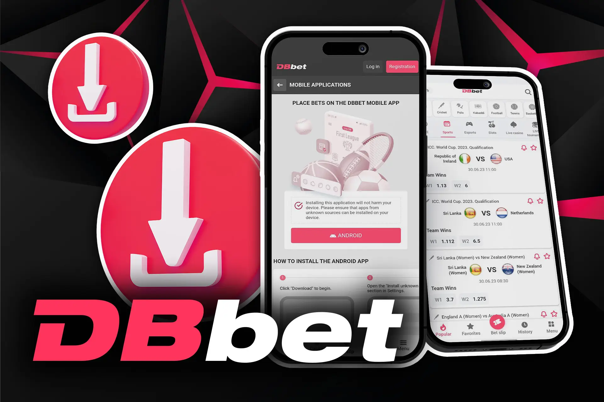 With these instructions it is easy to install the DBbet app.