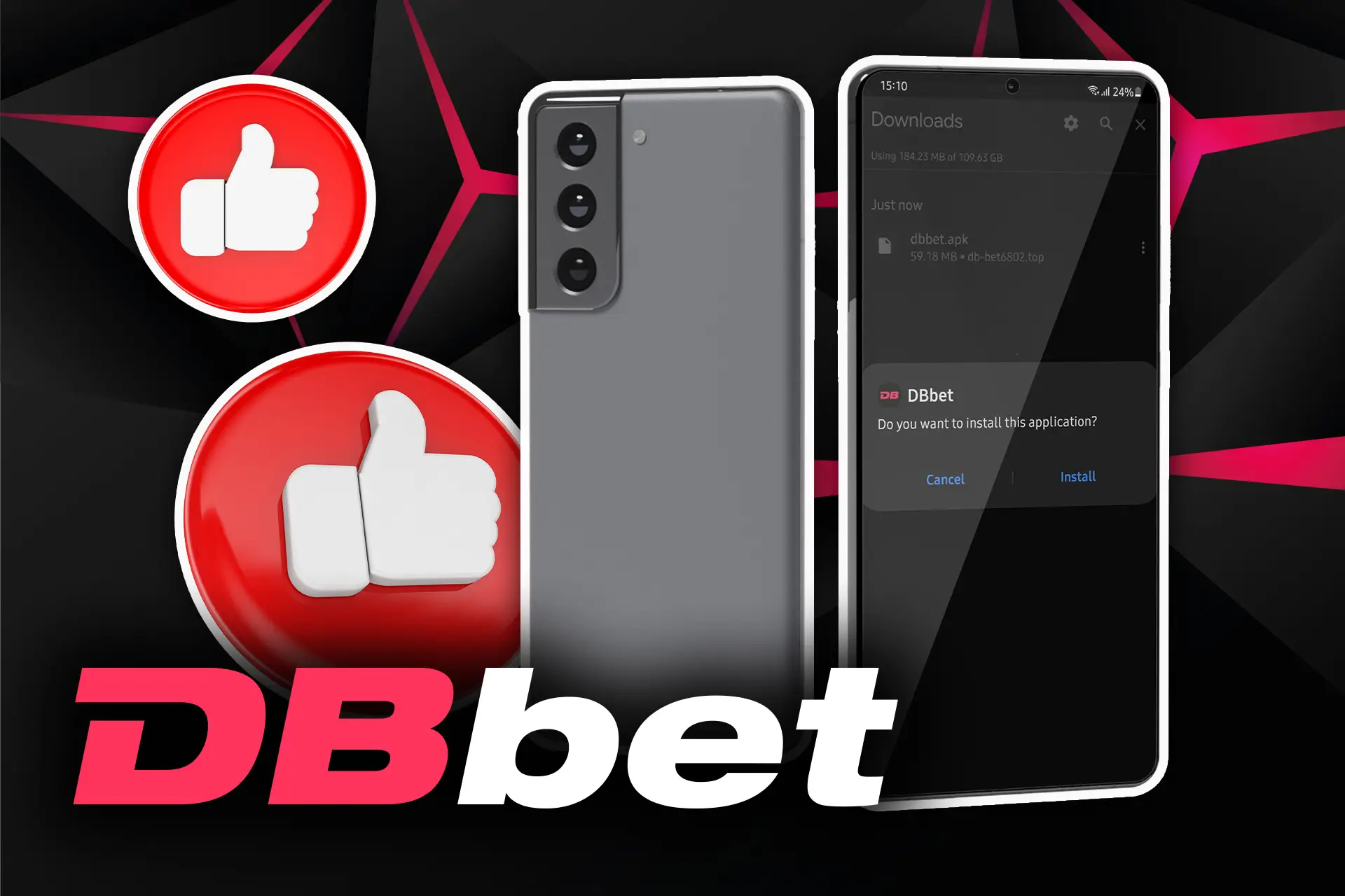 Confirm the installation of the DBbet app.