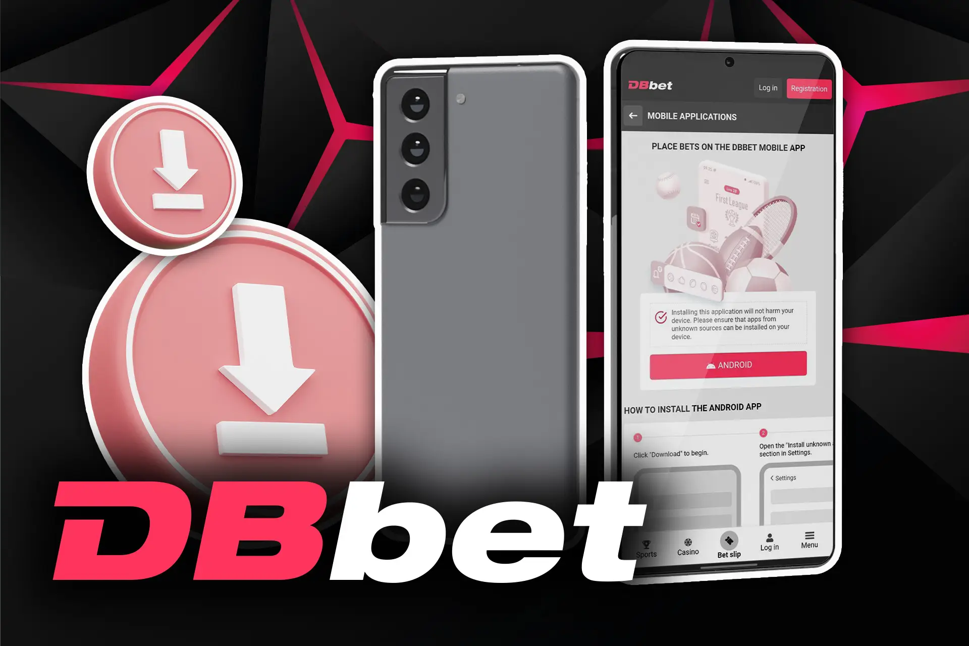 Start downloading the DBbet app.