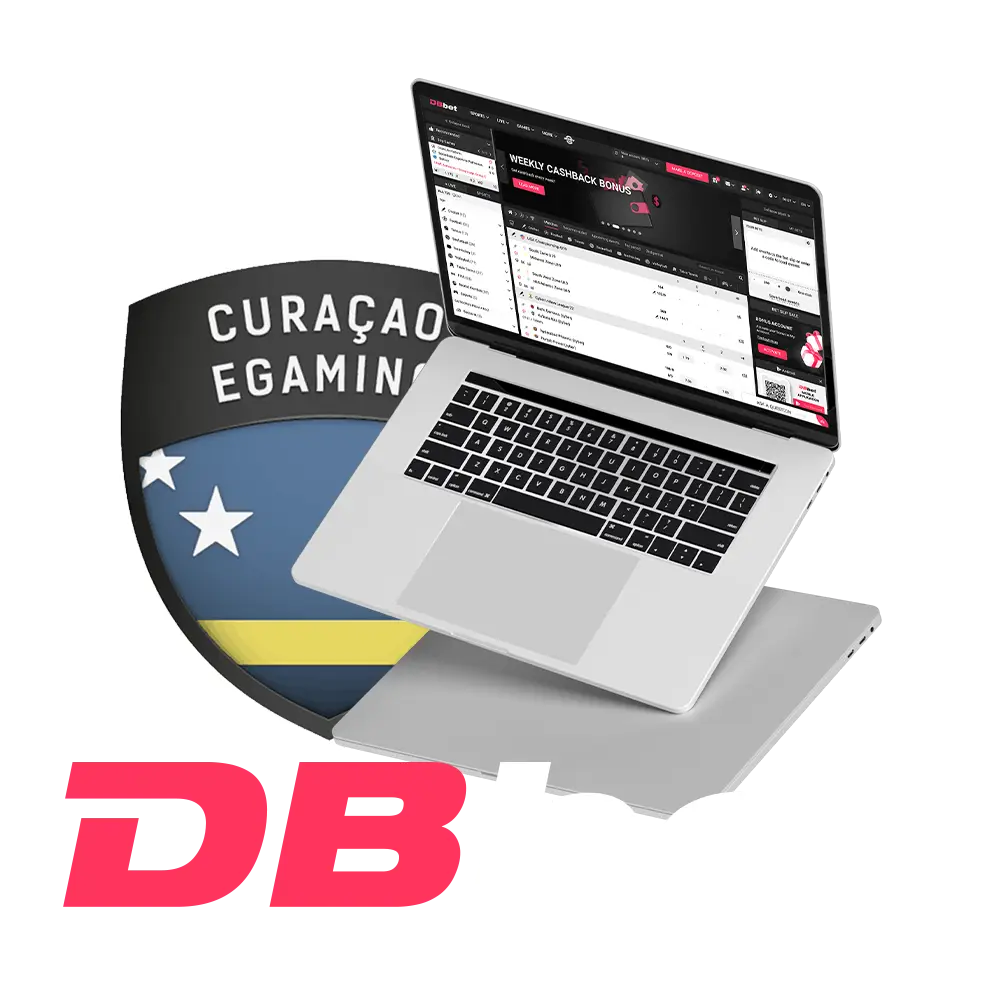 DBbet website has an official license.