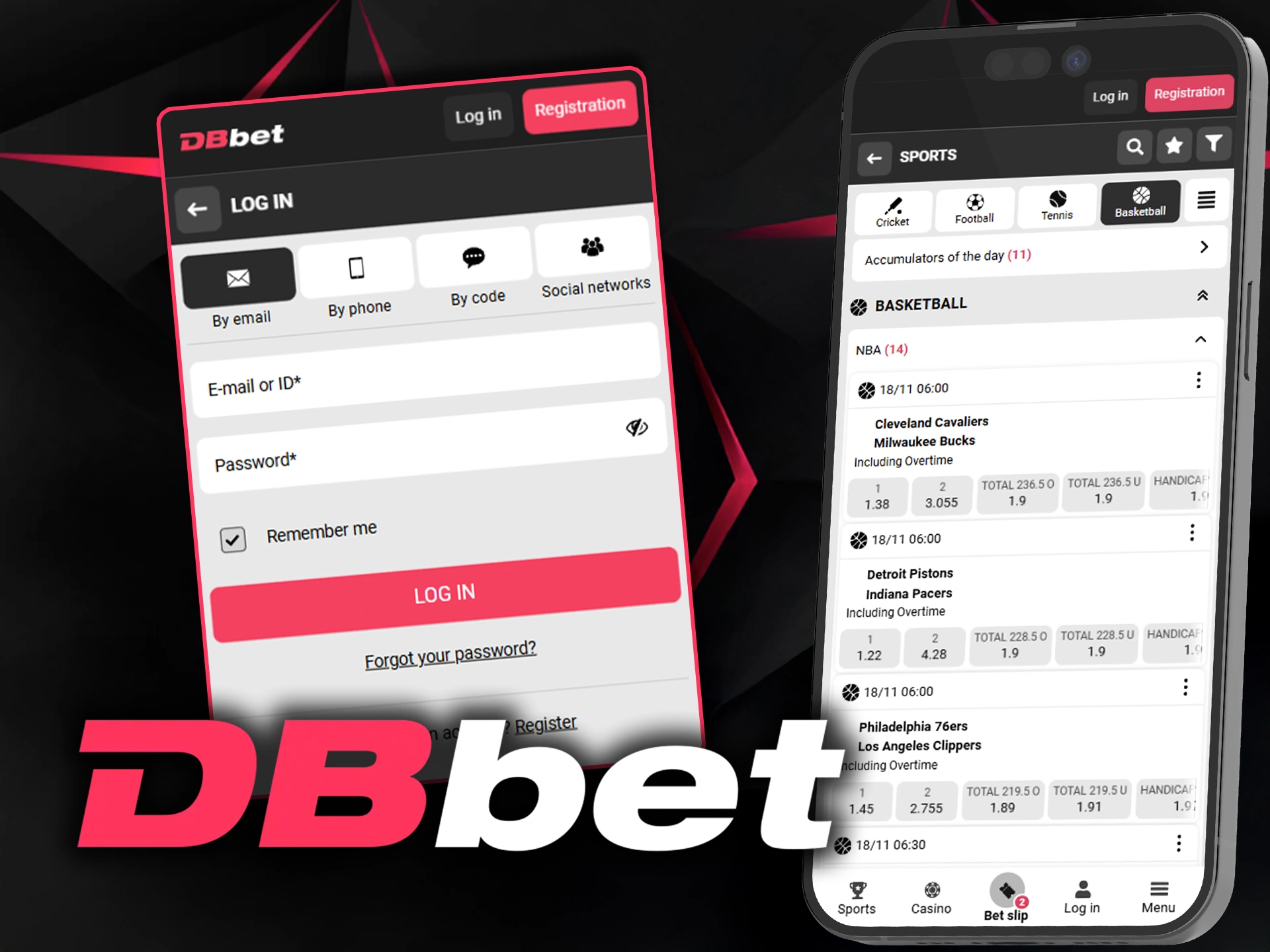 Don't miss out on a great basketball bet with the DBbet app.