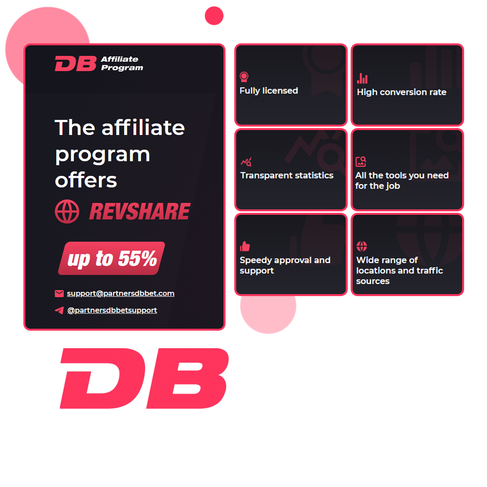 Join the DBbet affiliate program and start earning.