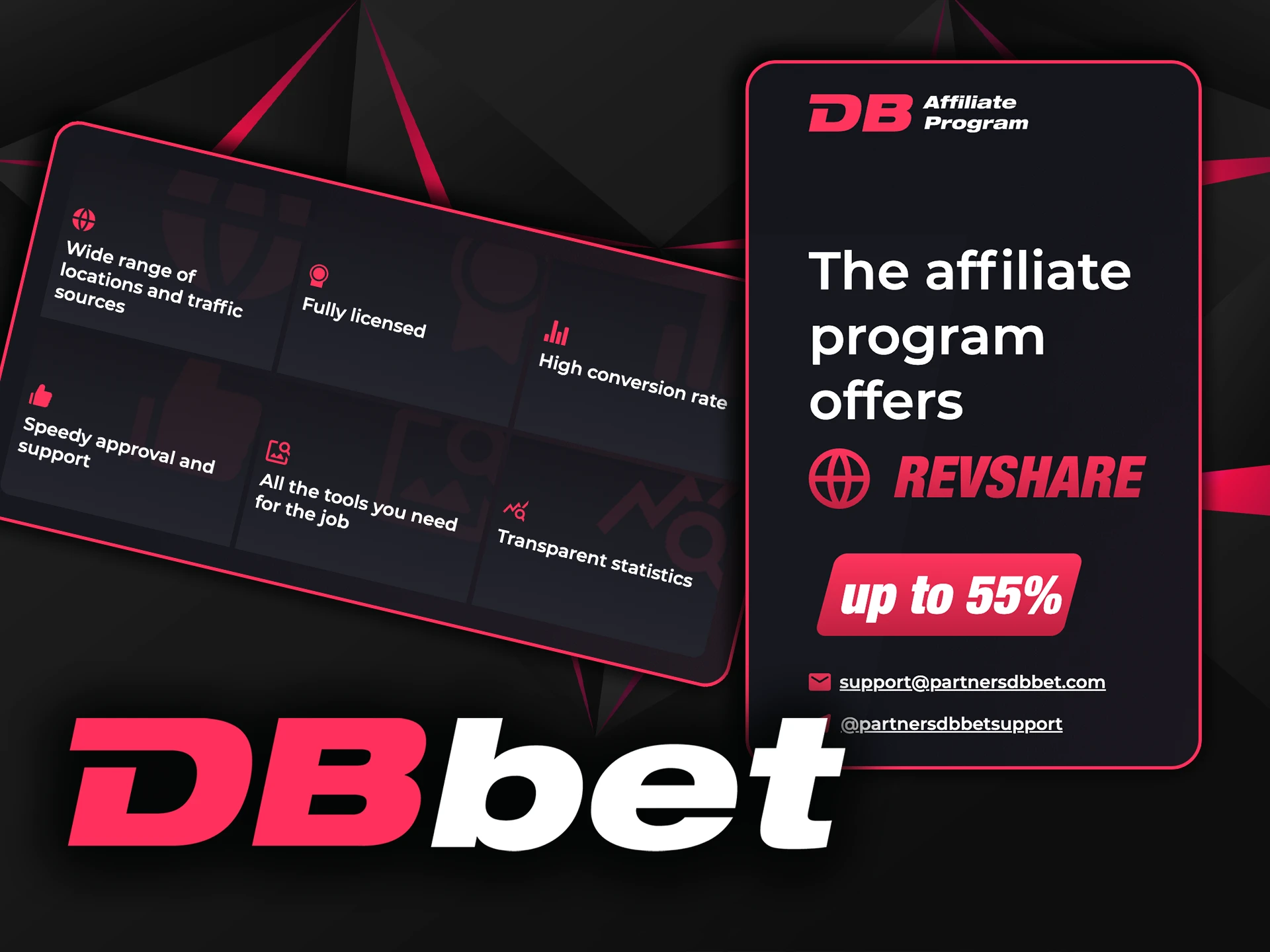 Become a DBbet affiliate and earn commissions by promoting the casino.