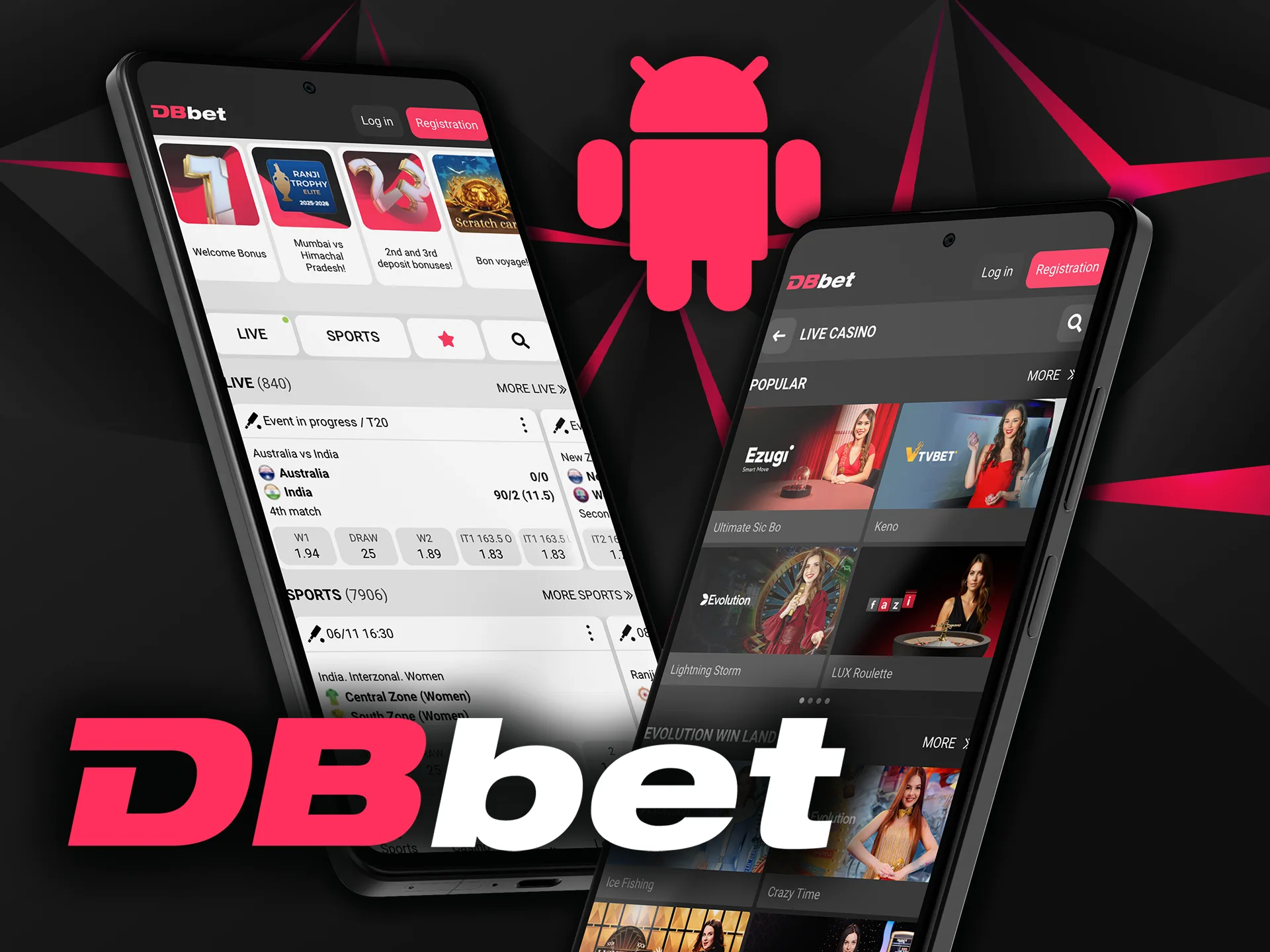 Follow DBbet Android instructions to start playing.