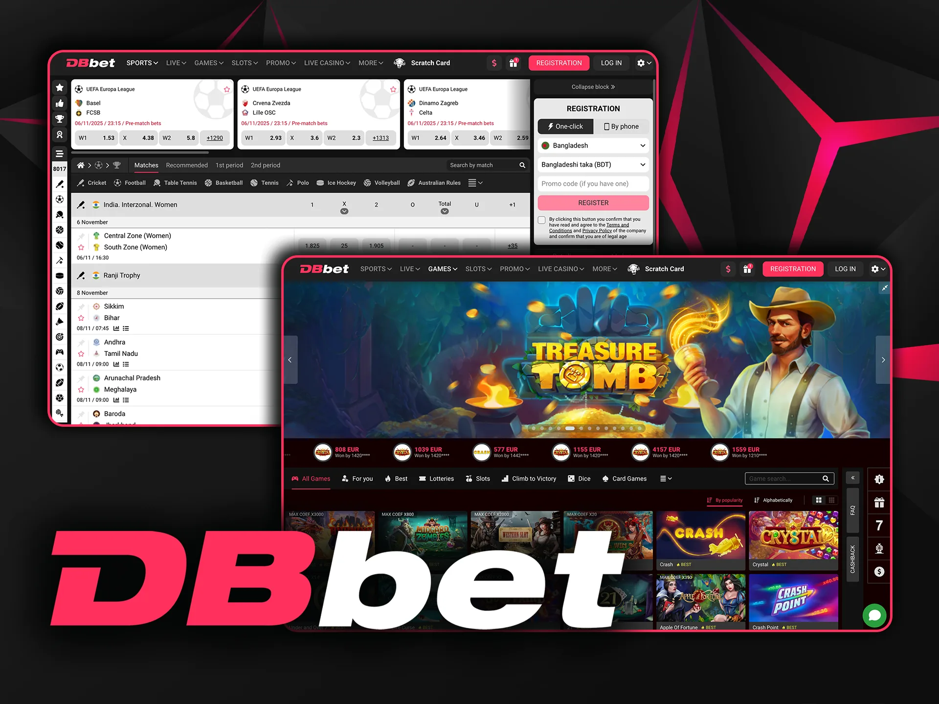 Play DBbet on PC and enjoy full casino experience.