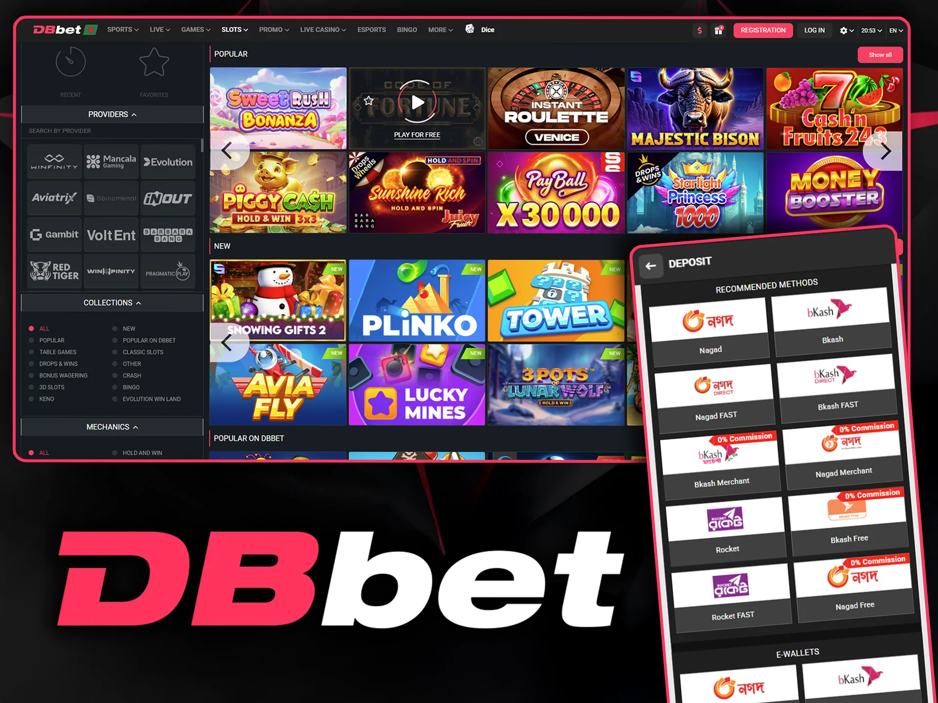 Start betting on slots now with simple steps at DBbet.
